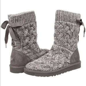 UGG “Isla” Knit sweater boots